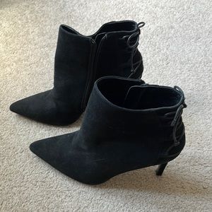 Charles David Black Suede Catherine Bootie Size 8.5
